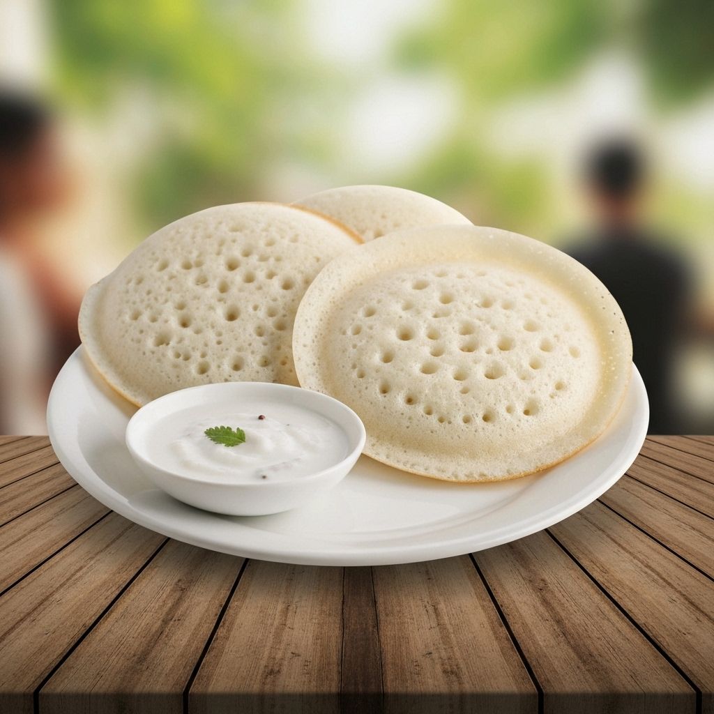 Appam with Coconut Milk